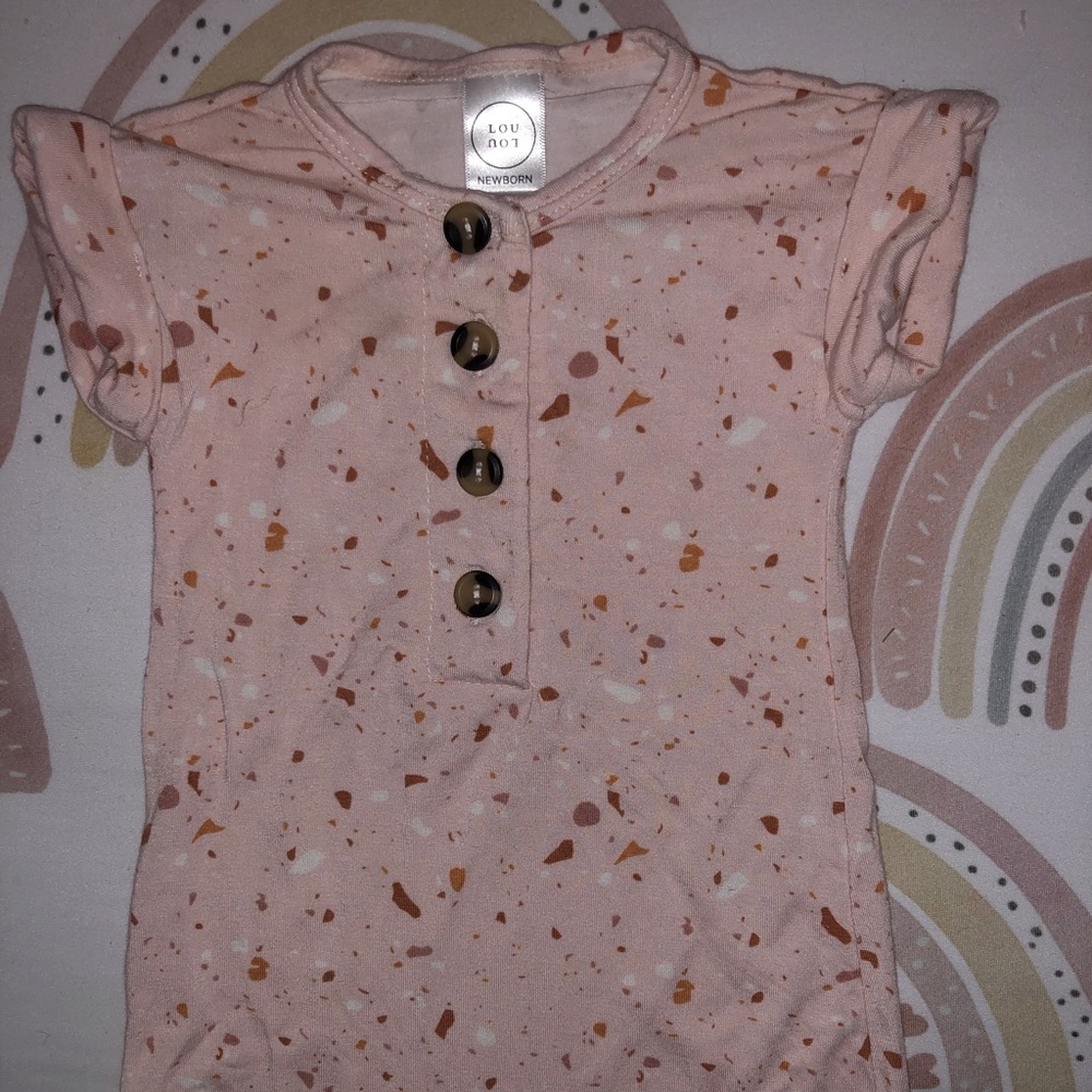 LOU LOU AND CO NEWBORN ROMPER